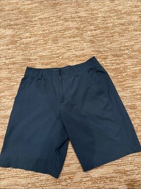 Under Armour Navy Performance Flat-Front Shorts